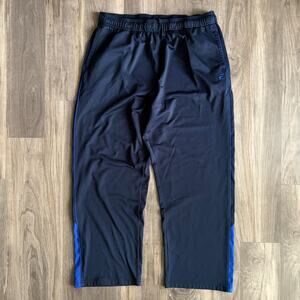 Vintage Fila Sport Track Pants Men's Size XXL Baggy Navy Blue 30" Inseam Wide